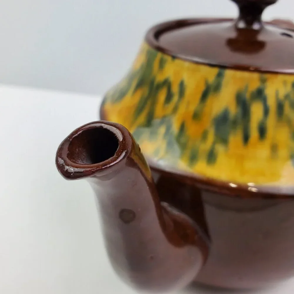 Vintage Teapot Price Bros Made England Ceramic Glazed